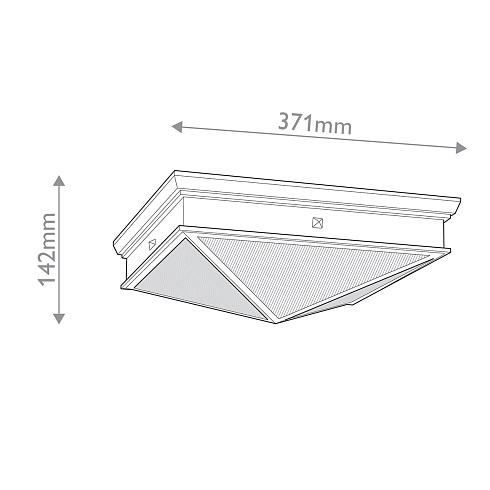 Потолочные светильники Alora QN-CAIRO-F-M-UBZ-CR 