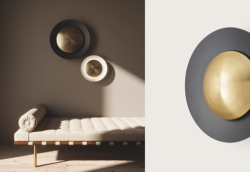 Настенный/Потолочный светильник Aromas del Campo Coss white/brass Coss A1203/40+Matt white/Matt brass