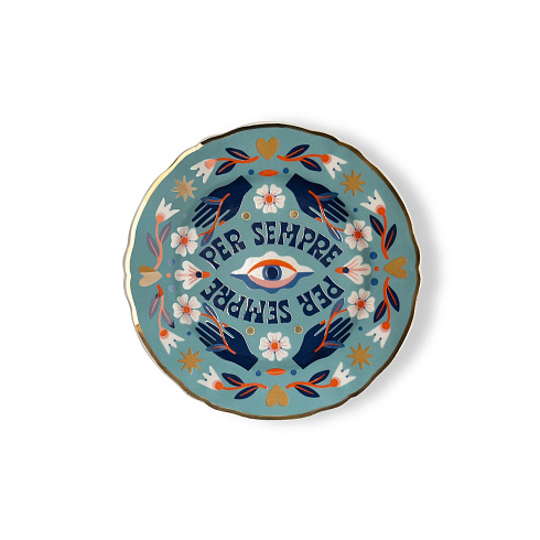 Десертная тарелка Bitossi Home Per Sempre d16.5 cm Love Party CAR00001