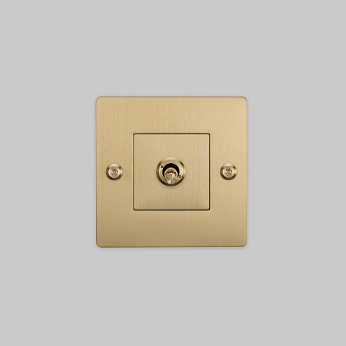 Выключатель Buster and Punch 1G / Linear / Without B+P logo / Brass Switches CTG-054162