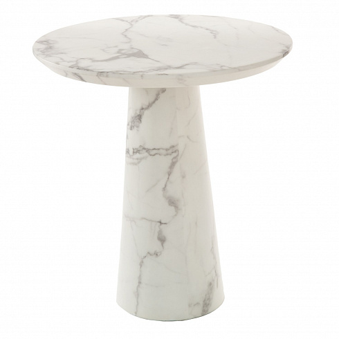 Обеденный стол Pols Potten Disc white Marble look 530-010-005