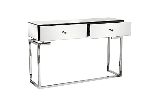 Консоль зеркальная с 2-мя ящиками см Garda Decor KFG075 