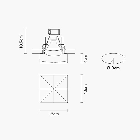Встраиваемый светильник Fabbian D27F2901 Faretti
