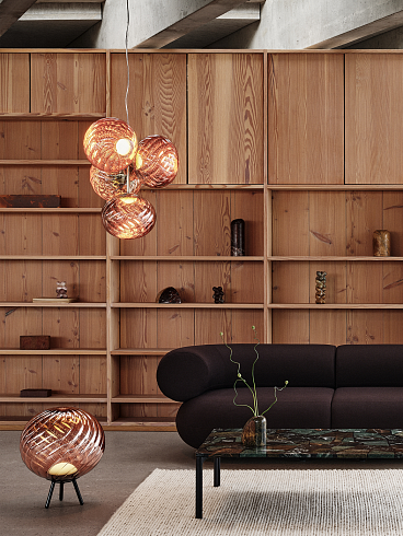 Портативный светильник Tom Dixon Whirl Copper/black LED Whirl WHSP01CO-PHUN01M1