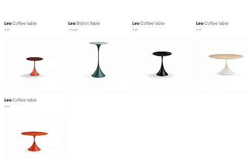 Обеденный стол Midj Leo Veneer d150сm White/Natural Oak Leo Leo Veneer BB / I22