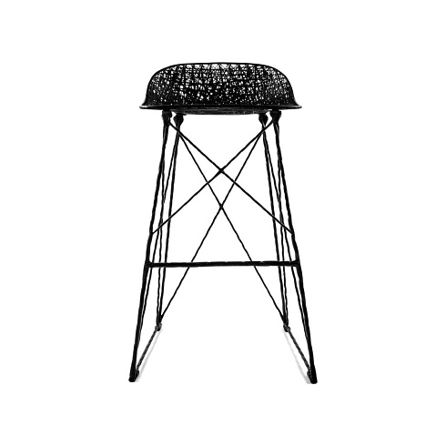 Барный стул Moooi Carbon Low Black with pad Carbon 8718282340173+8718282343730