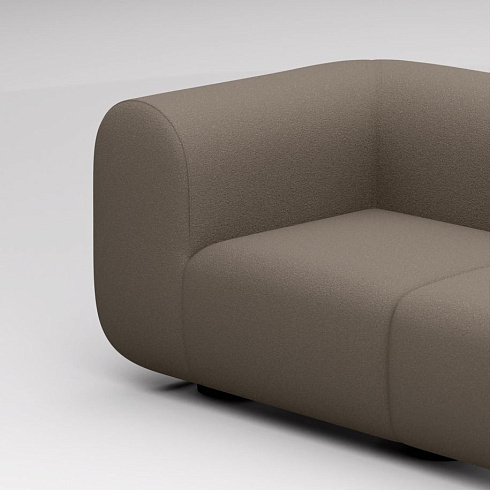Диван Tom Dixon Plump 3 - Configuration 2 - Grey (Kvadrat Hero 2 0212) Plump PLFS02BLHE0212