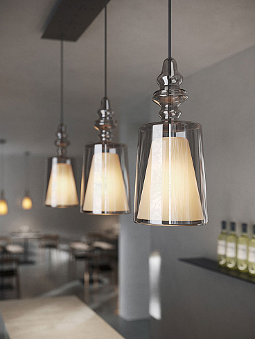 Подвесной светильник Karman Alibaglass Transparent Alibaglass SE316CT INT + SR001AB INT