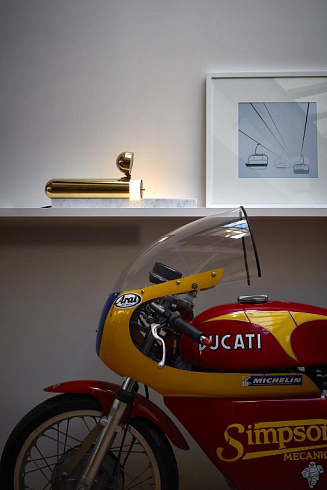 Настольная лампа DCW Editions ISP Nero Marquina  ISP BR-BL-MA