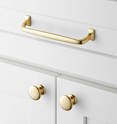 Ручка-кнопка Rejuvenation Vernon Mushroom Aged Brass Vernon 9713333