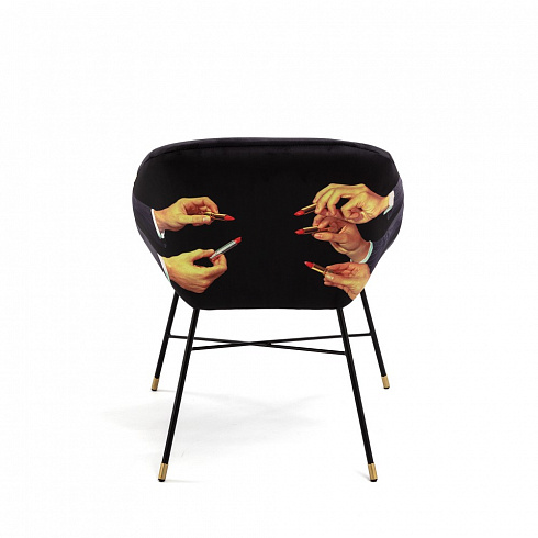 Обеденный стул Seletti Black Lipsticks Toiletpaper Furniture 16046