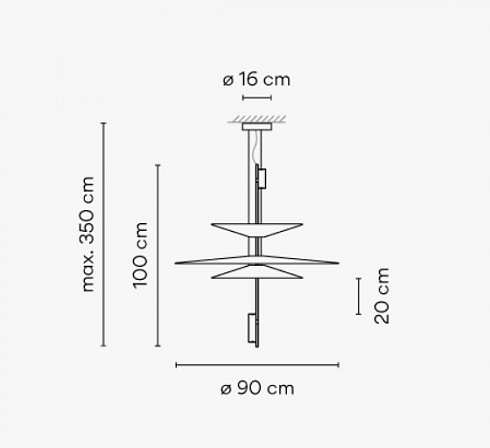 Подвесной светильник Vibia Flamingo 1530 Graphite Flamingo 153018/1B