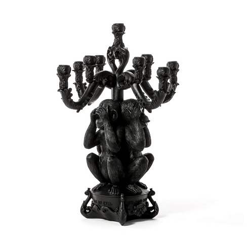 Канделябр Seletti Giant Burlesque 3 Monkeys Black Burlesque 14874 NER