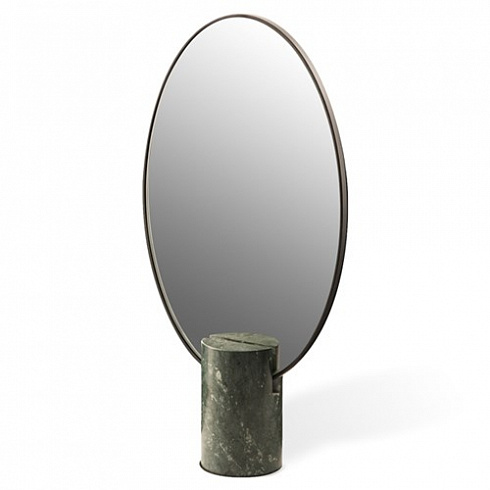 Зеркало Pols Potten Oval marble green Mirrors 300-300-133