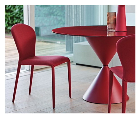 Журнальный столик Midj Clessidra Hide H30 D80 Graphite / Dark Grey Clessidra T19653480C+EG+GW