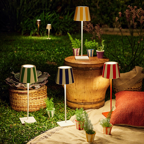 Абажур Zafferano Poldina d13 cm Red stripes Poldina LD035003