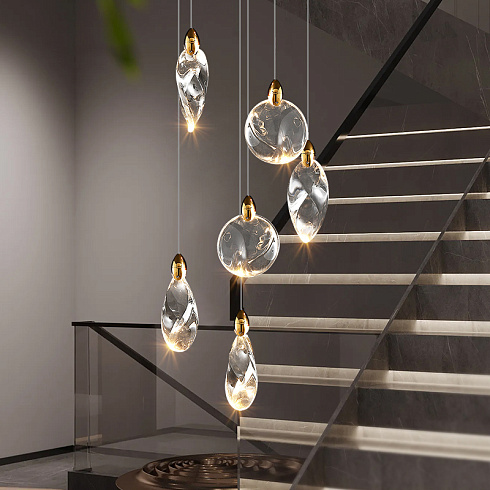 Подвесной светильник Delight Collection MT9176-6H titanium gold Colvin