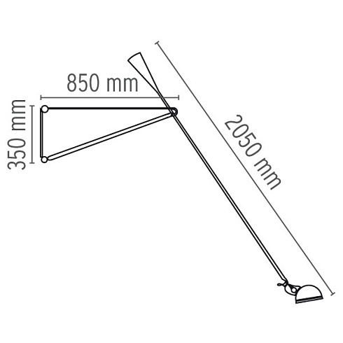 Настенный светильник Flos 265 white 265 A0300009