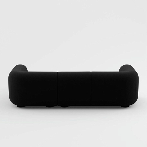 Диван Tom Dixon Plump Right Facing Chaise Longue Modular - Configuration 5 - Black (Kvadrat Hallingdal 0190) Plump Plump-Sofa-Comb3-HA0190