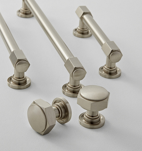 Ручка-кнопка Rejuvenation Hassalo d.3.2 Brushed Nickel Hassalo 2735593 (C106307)