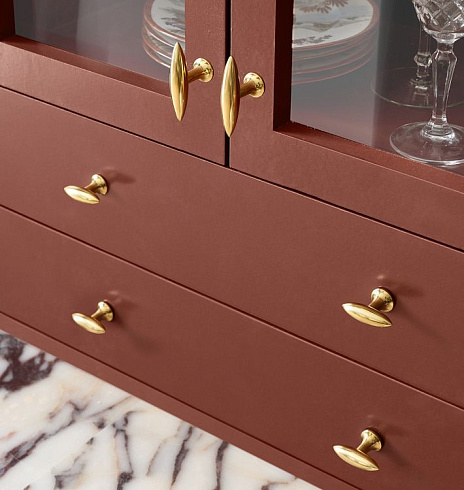 Ручка-кнопка Rejuvenation Joan Mini Aged Brass Joan 1811709