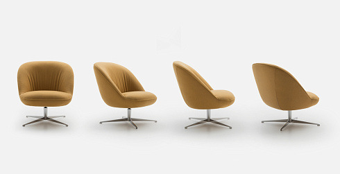 Кресло Pianca Ella Ella D9EL080+Velvet col.11+Matt Cromo