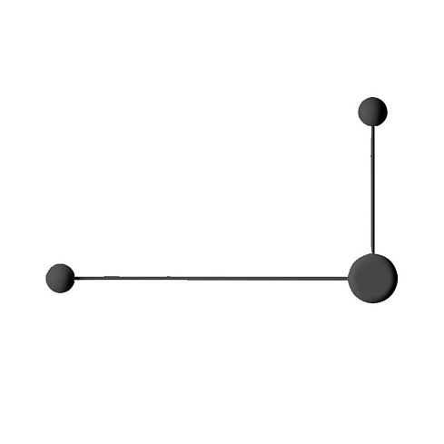 Настенный светильник Vibia Pin 1694 Black Pin 169411/10