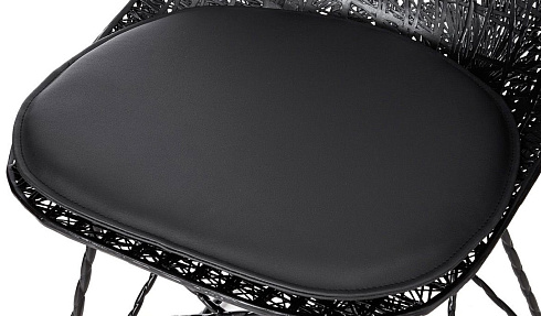 Барный стул Moooi Carbon Low Black with pad Carbon 8718282340173+8718282343730