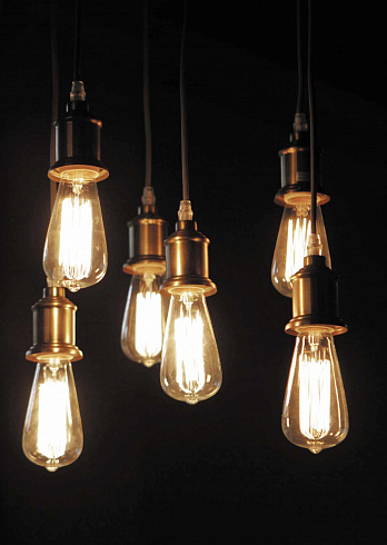 Подвесные светильники Gramercy Home CH024-1-BRS Edison