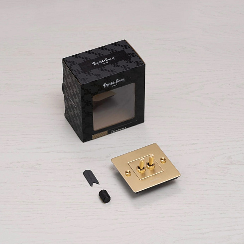 Выключатель Buster and Punch 1G Double steel Switches CTG-073784