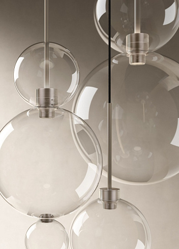 Подвесной светильник Karman Opium Aluminum/transparent Opium SE330ETINT