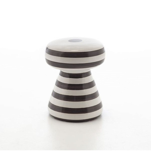 Приставной столик Gervasoni Inout 44 white with black stripes Inout INO44NFR