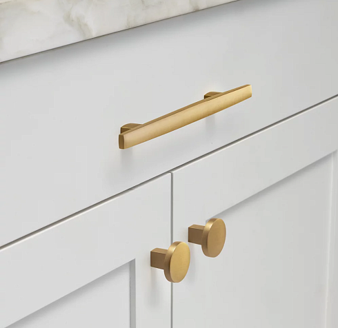 Ручка-скоба Restoration Hardware Barr L.10.2cm Lacquered Burnished Brass Barr 10114006 LBB