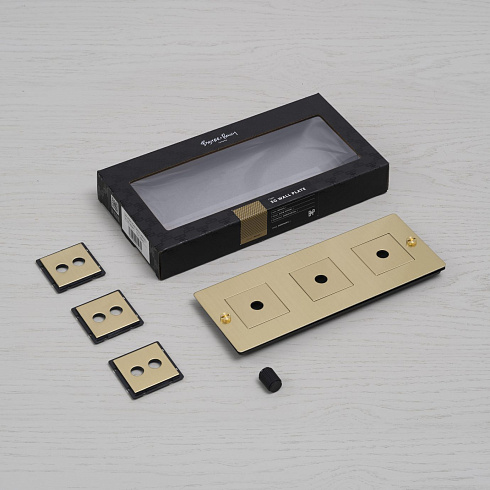 Рамка Buster and Punch 3G Vertical with infils brass Plates and Modules CPL-052397