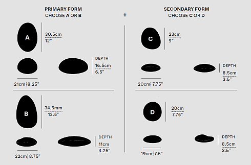 Настенный/Потолочный светильник A-N-D Pebble C Citrine     Pebble PEB-CW-C-CI