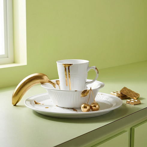 Тарелка Seletti Estetico Quotidiano Gold 2 Estetico Quotidiano 10635G2