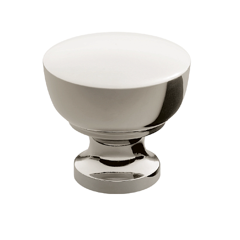 Ручка-кнопка Restoration Hardware Duluth d.2.5cm Polished Nickel    Duluth 24070477 PN