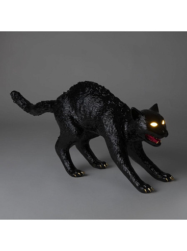 Настольная лампа Seletti Cujo The Cat Black Cat Lamp 15080