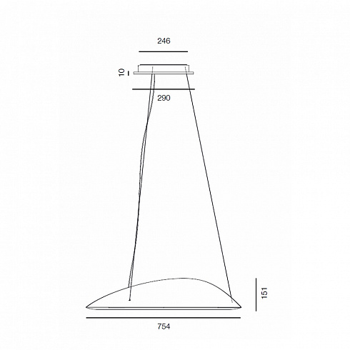 Люстра Artemide 1401010A AMELUNA