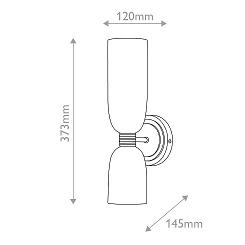 Настенные светильники Hinkley QN-TALLULAH-WB2-LCB 