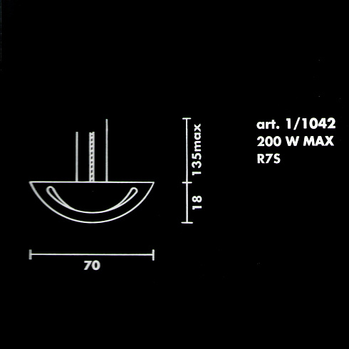 Подвесной светильник Sothis 1/1042-B-43 1042