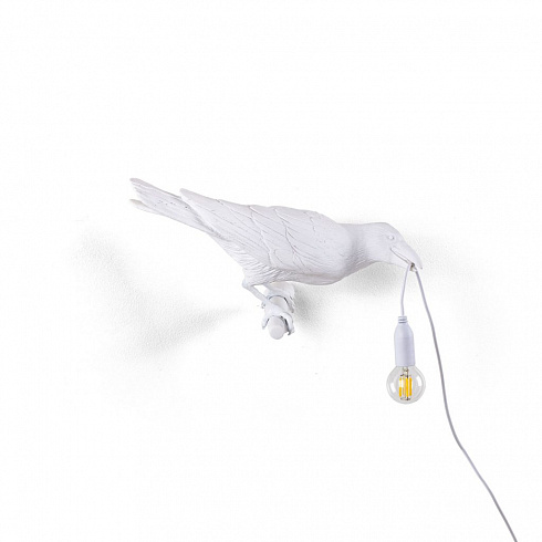 Настенный светильник Seletti Bird Looking Right White Bird Lamp 14731