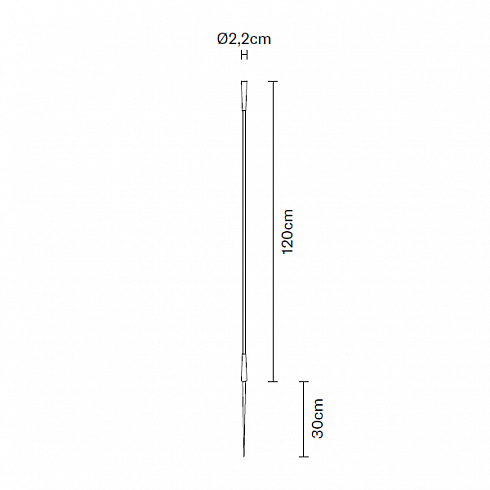 Уличный светильник Fabbian F14C1301 Giunco