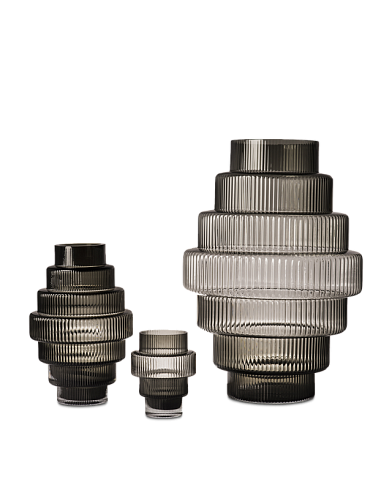 Ваза Pols Potten Steps Grey S Steps 140-205-388