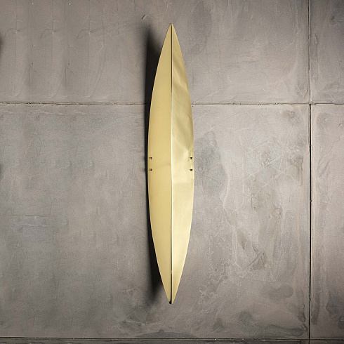 Настенный светильник Chelini Leaf satin brass Leaf