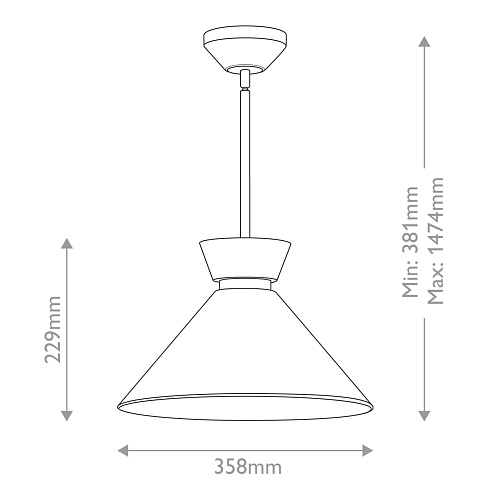 Подвесные светильники Alora ALM-HALSTON-P-M-GD 