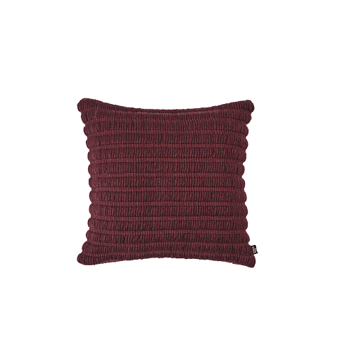 Подушка Tom Dixon Ridge 45x45 cm Burgundy Cotton Wool-Mix  Ridge RICU45BU