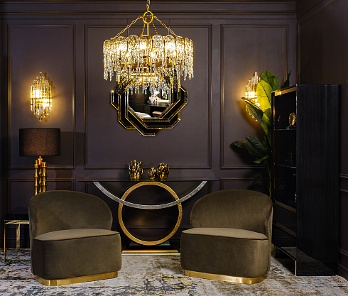 Консоль со стеклом Garda Decor ART-4472-D 