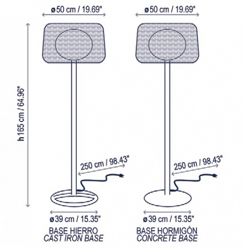 Уличный светильник Bover Fora P Brown Fora 3030303/P696