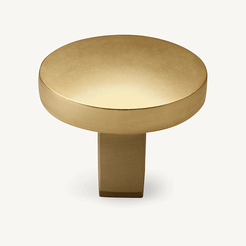 Ручка-кнопка Restoration Hardware Barr d.3.2 Polished Brass Barr 10113991 PB